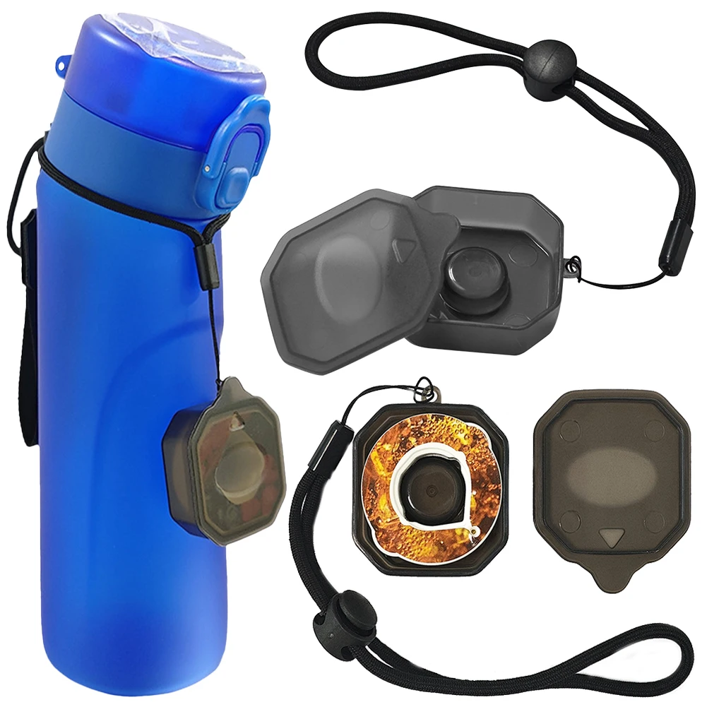 ABS Storage Box Lanyard Protective Case Small Travel Portable Case Durable Storing Water Bottle Flavour Pods