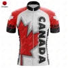 Canada Cycling Jersey for Men, Breathable Short Sleeve, Bib Shorts, Durable 20D Gel Pad, Mountain Bicycle Clothing, New, V1 3
