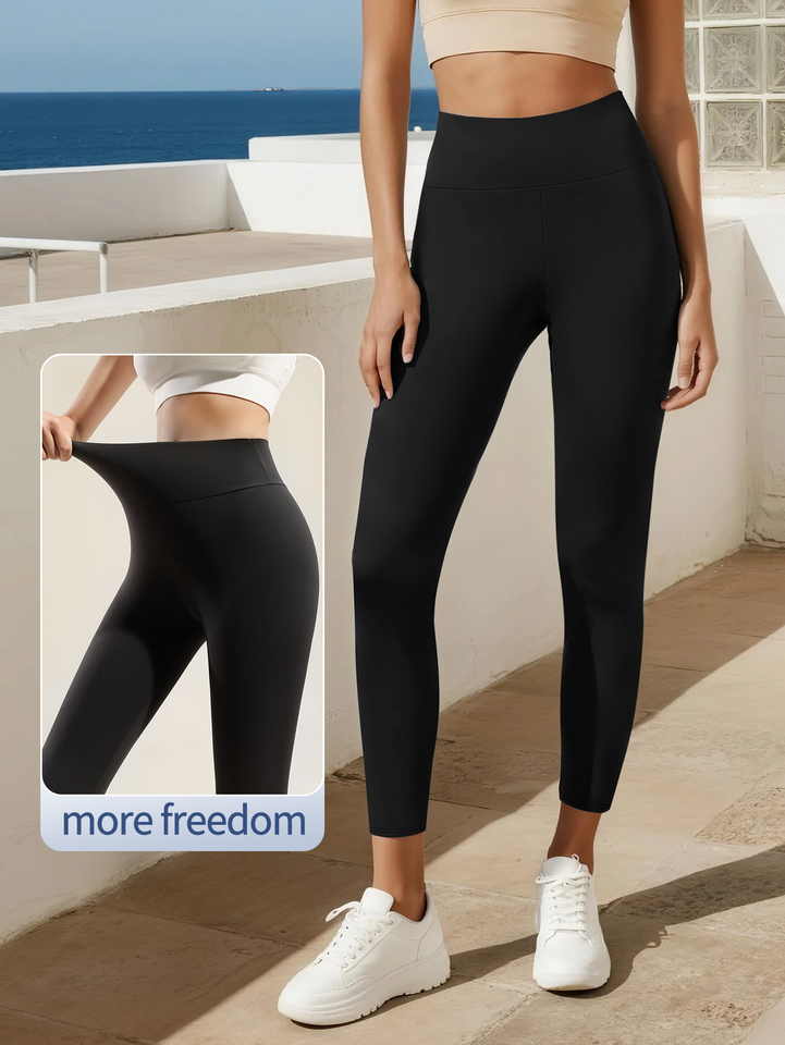 Women's Yoga Cycling Shaping Leggings Ankle Skinny Pants Training Stretch Comfort Daily Gym Running Fitness Sports Wear