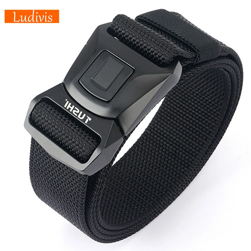 2,5CM Skinny Nylon Gürtel - Quick Release Schnalle Für Männer