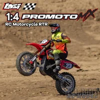 LOSI 1:4 Promoto-MX LOS06000 LOS06002 RTR 1/4 RC Simulated Electric Remote Control Motorcycle Model Car Adults Children's Toys 1
