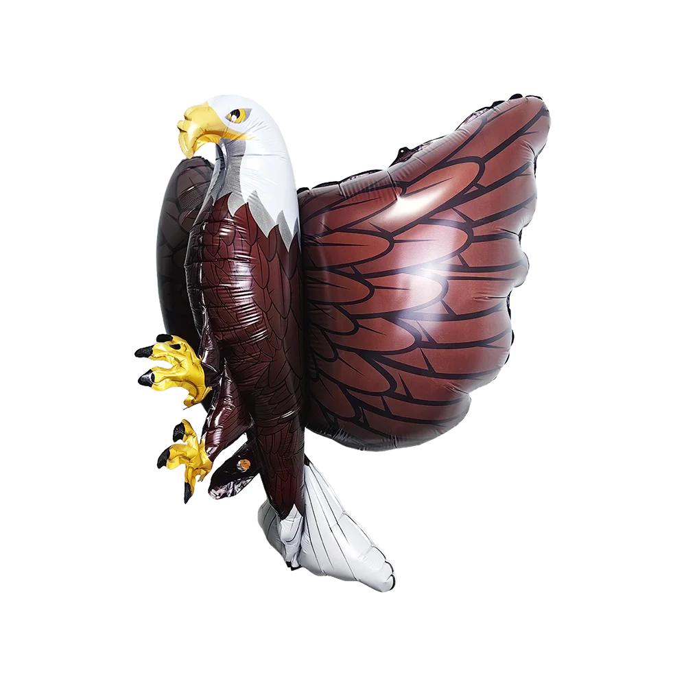 6 Pcs 3D Giant Eagle Foil Balloons 32 x 26 Inch Inflatable Eagle Balloons for Kids Animal Big Bird Party Decorations