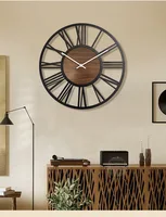 Modern Retro Old Mesh Wall Clock, Round Planet, Living Room, Large, Home, Special, Cross-border, Wholesale 1