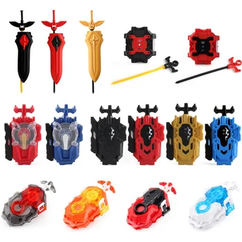 Two-way  Burst Launchers Custom Right And Left Gyro Pull Rod Wire Spinning Top Accessories Toy For Children 1