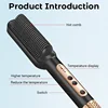Professional Negative Ion Hair Straightener Hot Sale Mini Hair Straightener Hot Comb Customized Hairs Styling Tools Hairs Brush 2