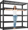 48.2''W Garage Shelving Heavy Duty Loads 3010LBS Garage Storage Shelves Heavy Duty Shelving 5 Tier Adjustable Metal Shelving 1