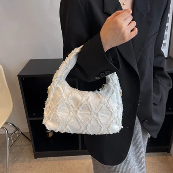 Canvas Women's Bag 2023 Diesel Messenger Bag Y2K Shoulder Cross Bag Versatile Denim Tote Satchel Bag Luxury Designer Handbags