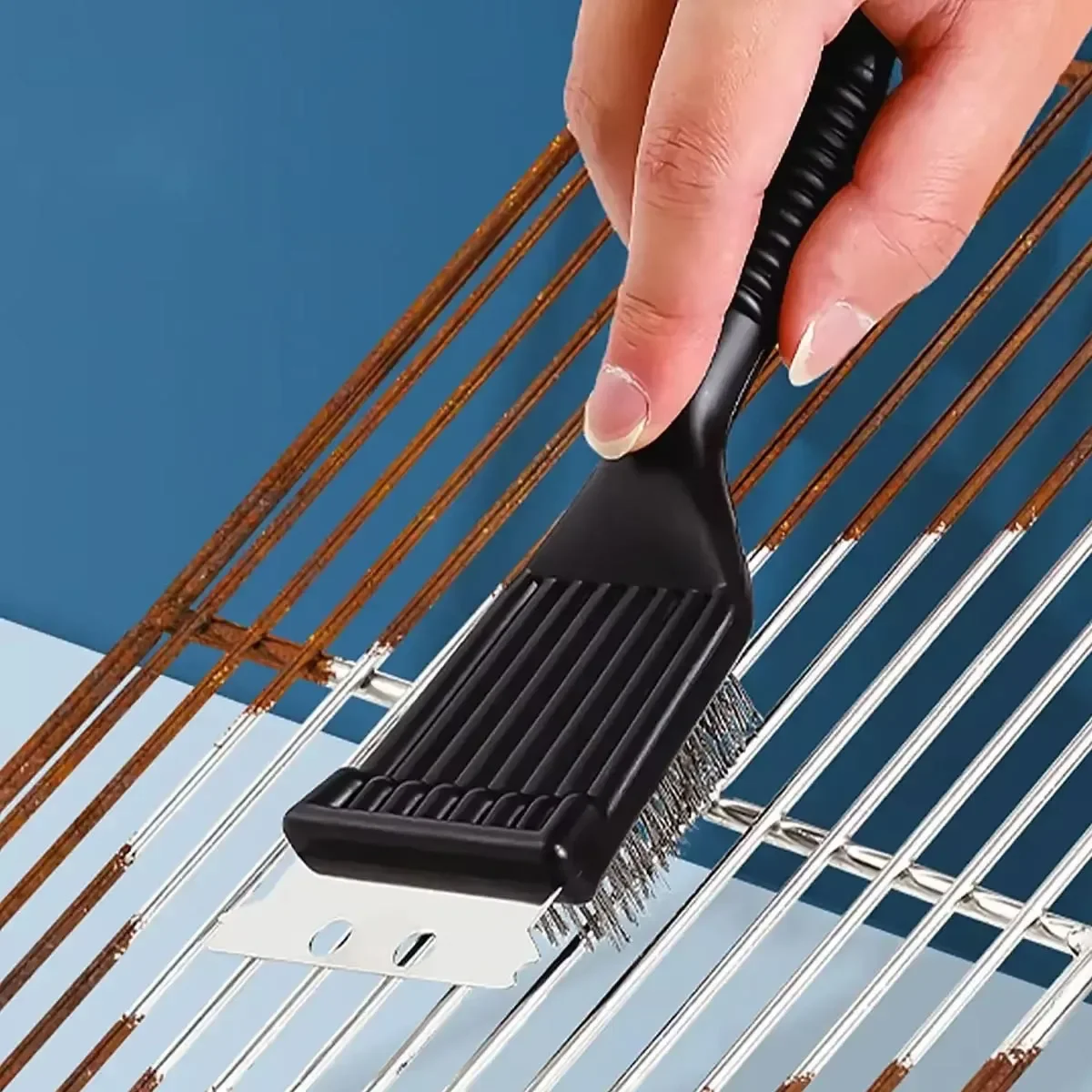 1pc-Stainless Steel Wire Grill Brush Stain Cleaning Scraper