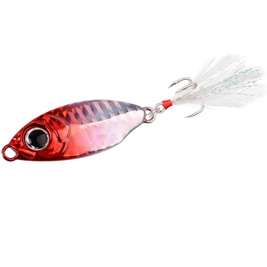 Enhanced Fishing Lure Spinnerbait for Trout and Small Fish – Metal Jig Spoon with Single Hook