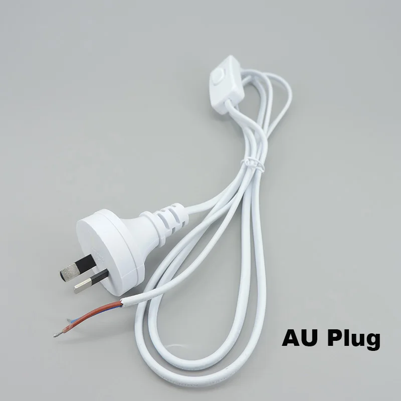 Universal 1.8m Power Cord with On-Off Switch for LED Lighting - EU/US Plug