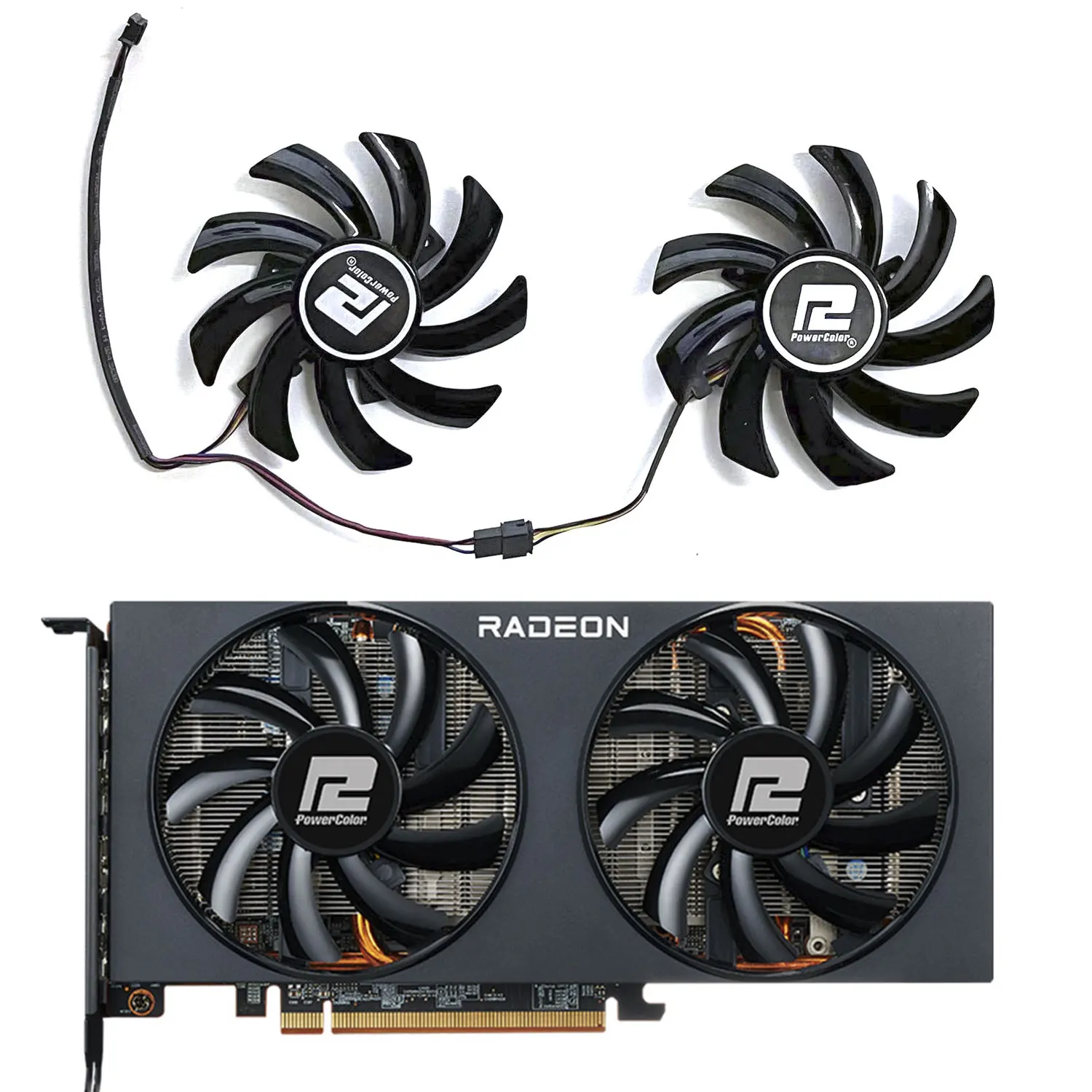Ventola Gpu 85Mm 4Pin T129215Bu Fdc10U12S9-C Per Scheda Grafica Powerpower Rx 6700Xt 6600Xt 6600 Muslimyrx 5700Xt 5600Xt 5500Xt