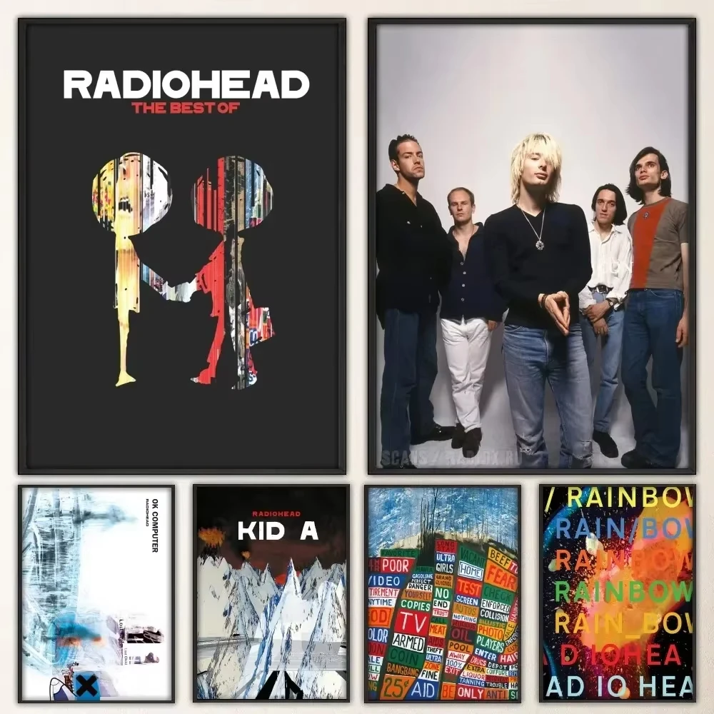 BDSHUNBF Lot 9 Affiches Esthétiques Albums Rock - Posters 20x30cm Pour Décoration Murale Chambre