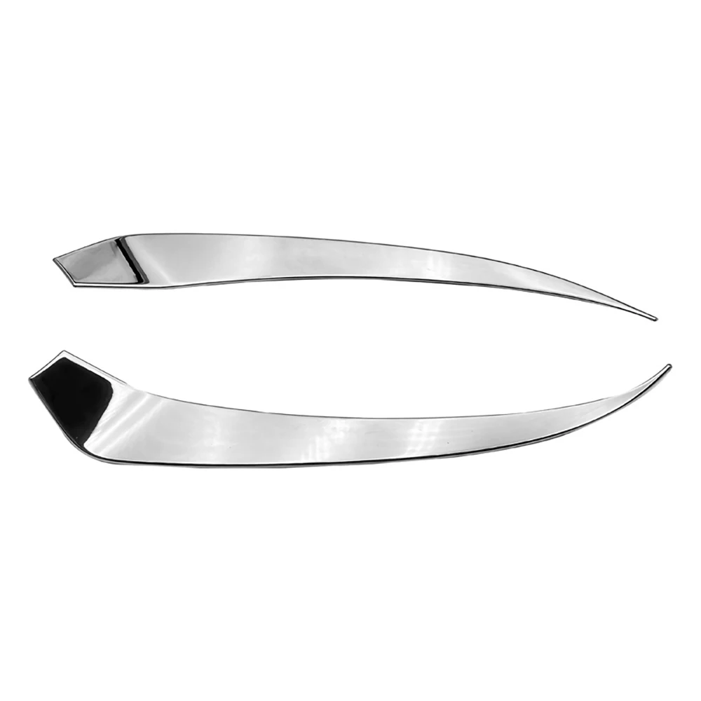 

For -V Vezel 2021 2022 ABS Chrome Front Headlight Lamp Cover Garnish Strip Eyebrow Cover Trim