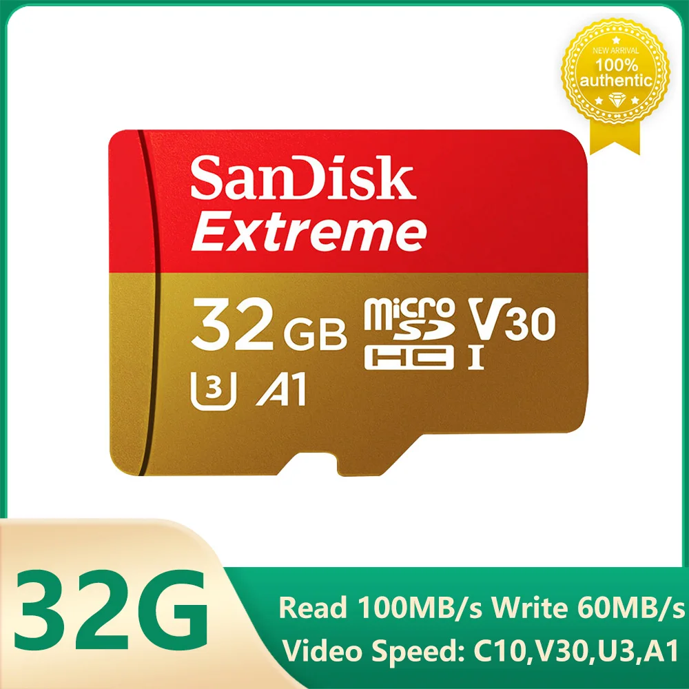 Sandisk v30 קיצוני כרטיס micro sd a2 u3 4k 64Gb 128Gb 256gb 512gb 1t כרטיס זיכרון פלאש tf עבור סיפון קיטור מתג טלפון מצלמה dji