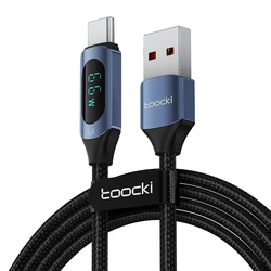 Toocki 100W Super Fast Charging USB Type - C Cable, 1m/2m - 1m (100W Blue)