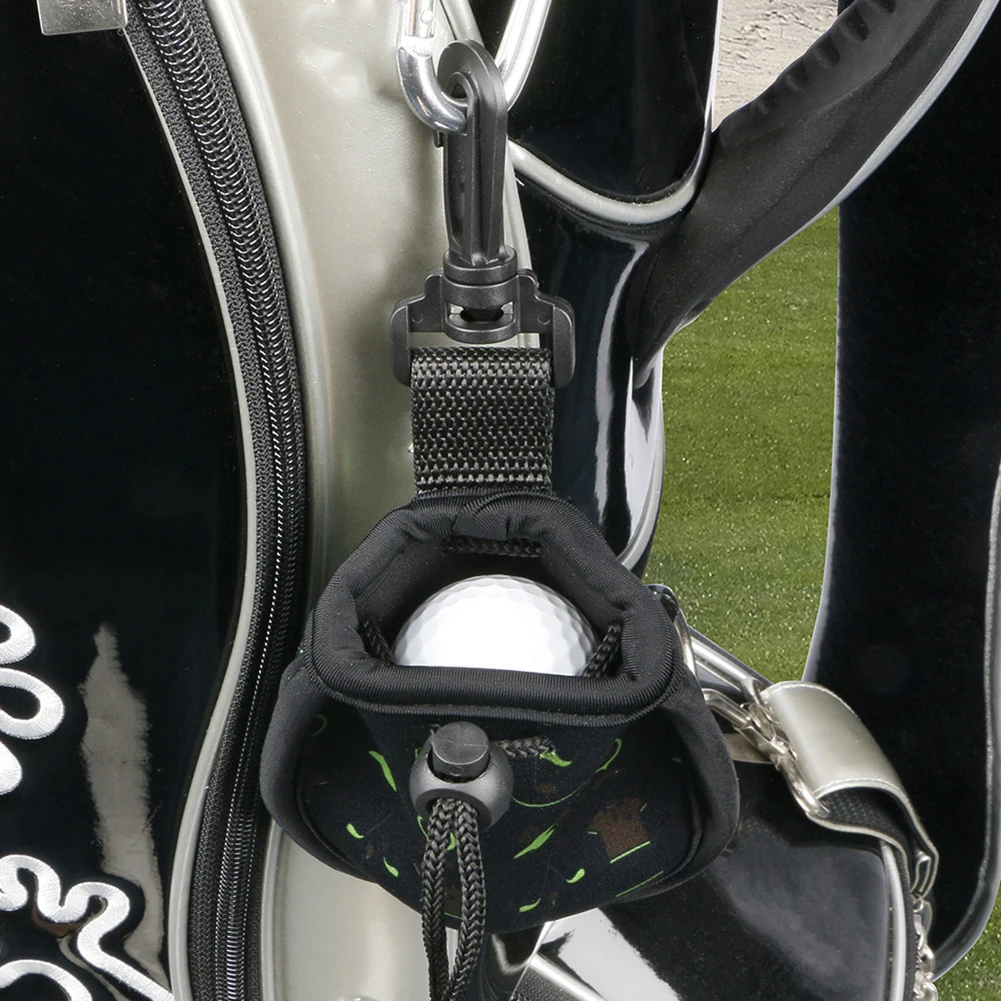 

Small Golfs Ball Bag Holder With Hook Lightweight Durable Hanging Pack Gift For Golfers