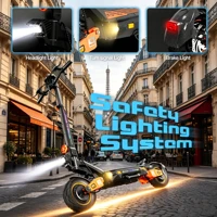 Trottinette Électrique Double Moteur 2400W, Batterie 52V 20.8Ah, 65km Autonomie, Frein à Disque, Pneus 10", Pliable, Charge 200kg 3