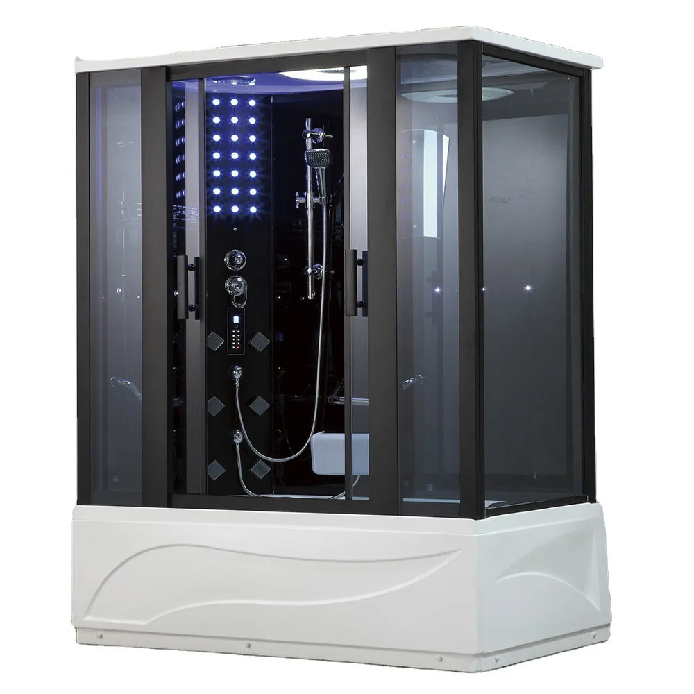 

1500X900X2100mm Luxury Steam Shower Cabin Bathroom Shower Enclosure Multi-Functional Wet Sauna Room YS510