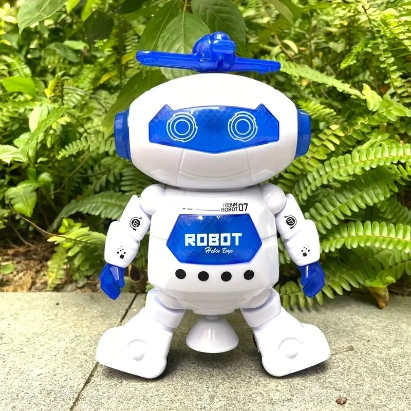 Singing and Dancing Robot Electric Light Music Function 360 Degree Rotation Space Robot Man Children's Toy 1pc robot dance toys robot toy remote control robot toy