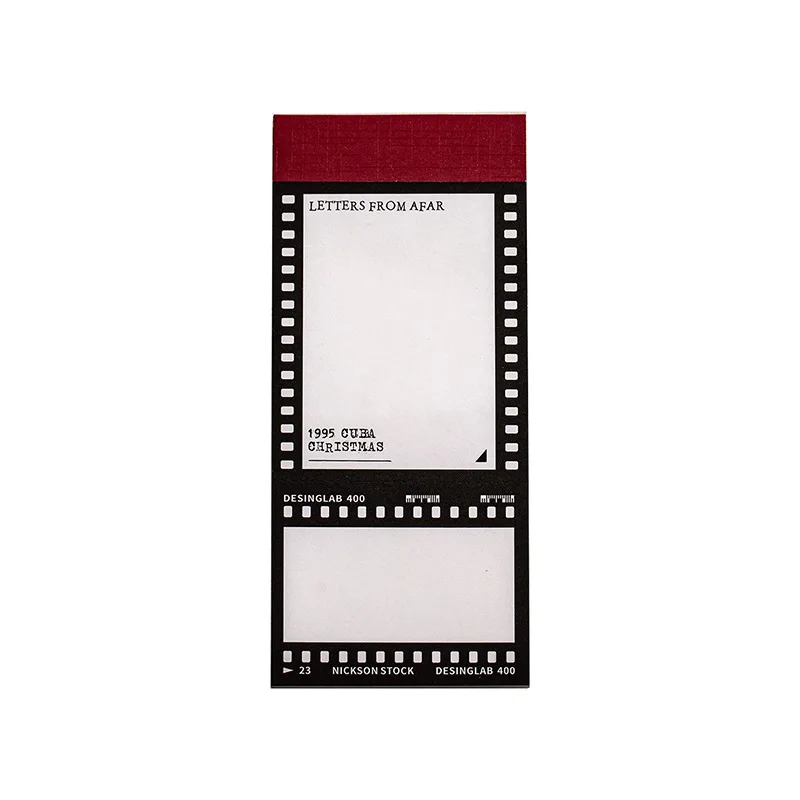 50 Fogli/Confezione Blocchi Note in Bianco e Nero con Bordo Vintage, Blocco per Appunti Vintage, Cancelleria per Scuola e Ufficio, Carta per Messaggi - immagine 5