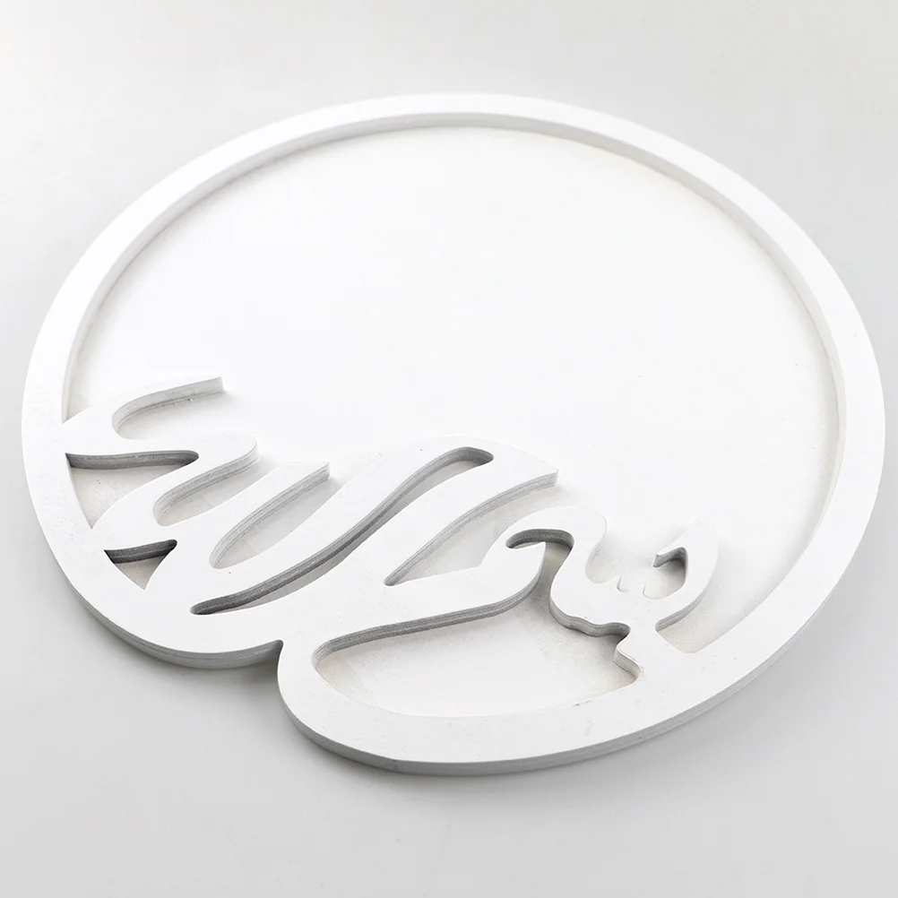 

Wooden Eid Tray Tabletop Snack Storage Plate Eid Food Serving Tray Platter
