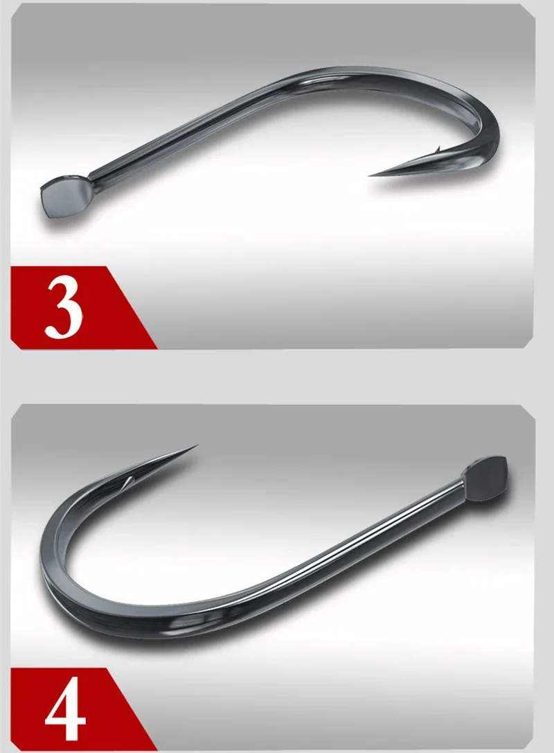 Hameçons carpe 50PCS acier carbone tailles 1 à 13 pour pêche eau douce précision et solidité