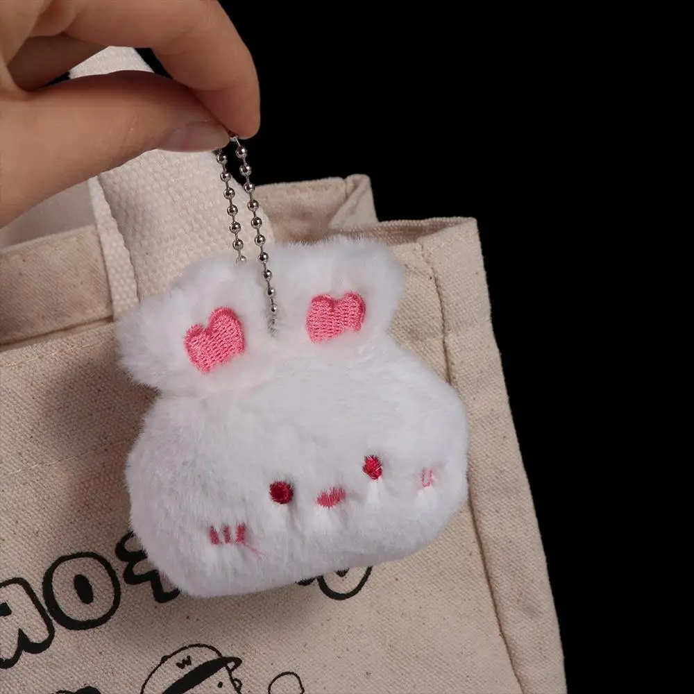 Cartoon Soft Animal Keychain Cute Plush Bear Keyring For Women Rabbit Frog Doll Keychain Backpack Pendant Ornaments Girls Gift