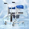Elderly Patient Bed-Ridden Adjustable Nursing Transport Moving Hydraulic Transfer Lifter Lifting Commode Chair with Toliet 1