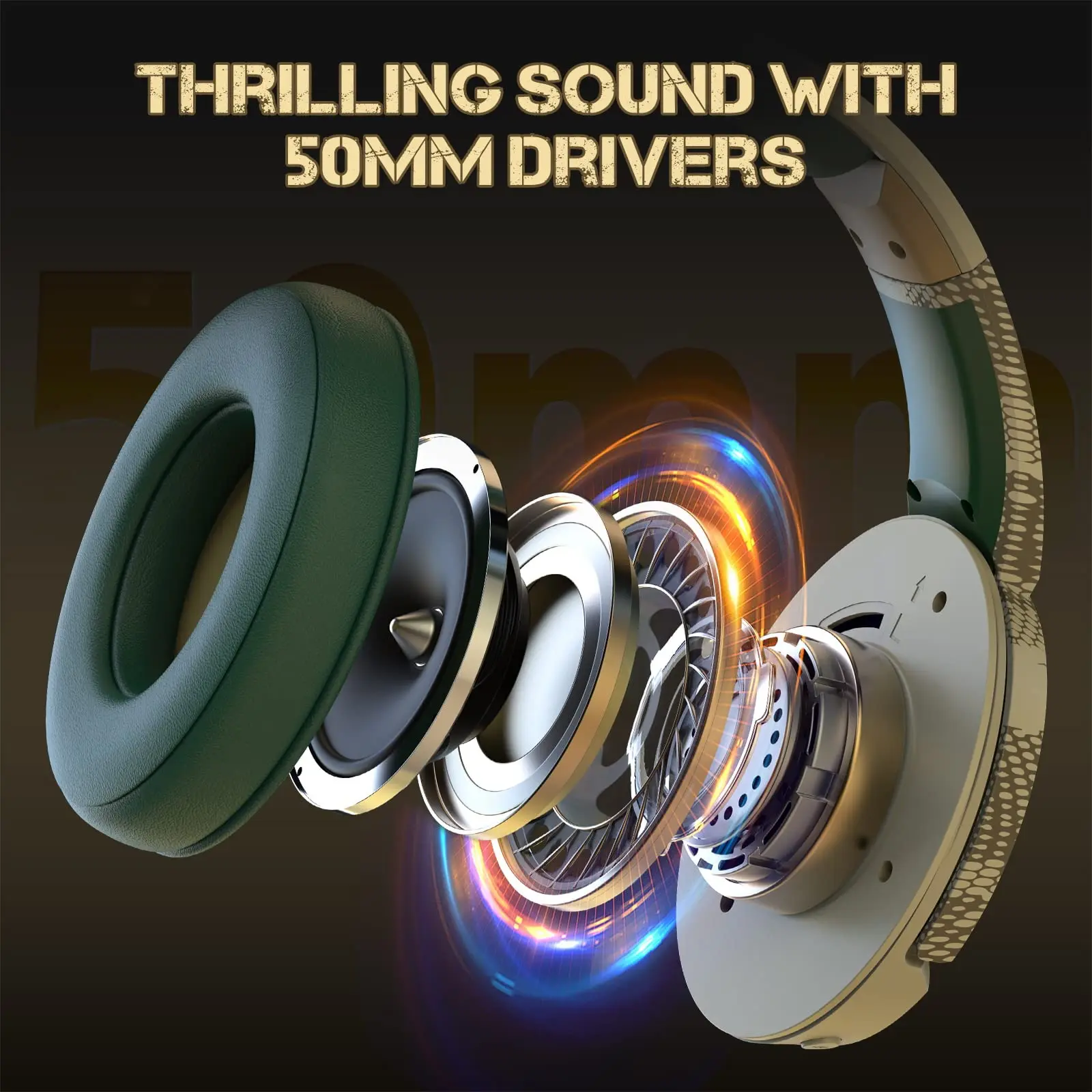 Gaming Headset G07 ,Wireless Gaming Headphones With