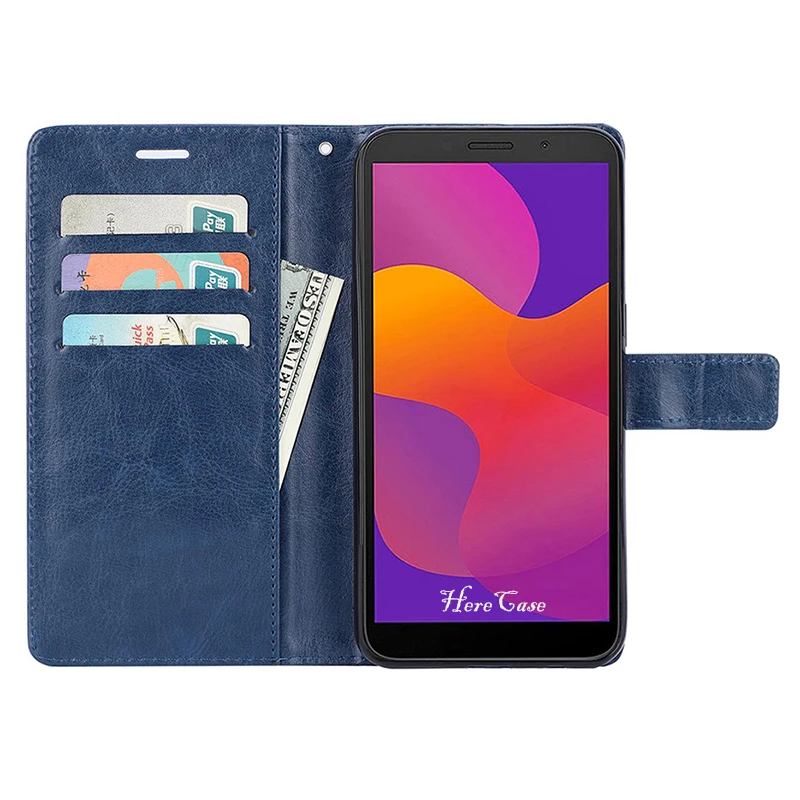 Magnetic Leather Book Flip Phone Case with Card Holder Cover