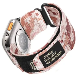 Breathable Sports Nylon Watch Strap - Vibrant and Durable Bracelet for 38 40 41mm S10-42mm (Digital camouflage)