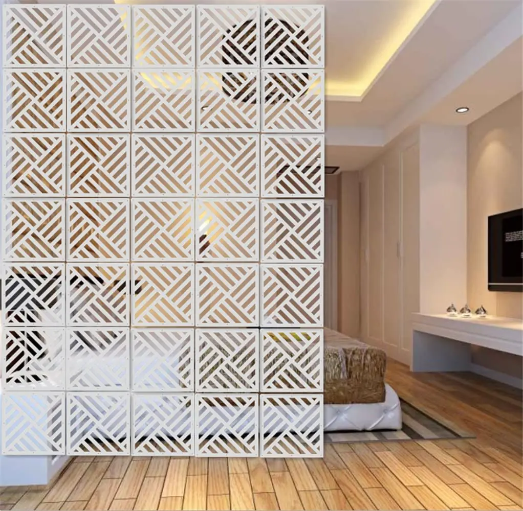 Folding Hanging Screen Room Divider Panels Decorative Partition Curtain Home Decor Wall Art 29 CM 6 Pieces room divider screen