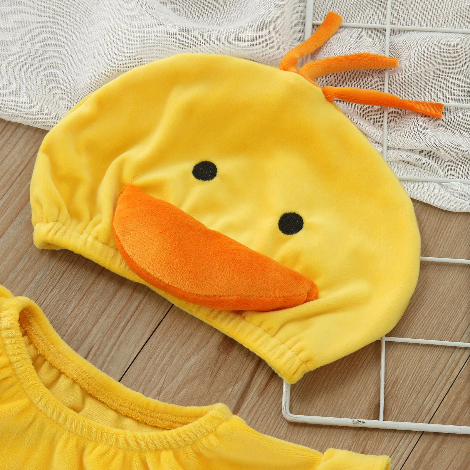 Party Dress Infant Boys Girls Cartoon Duck Cosplay Romper Bodysuit With Hat Newborn Photo Shoot Fall 18 Month Girl Clothes