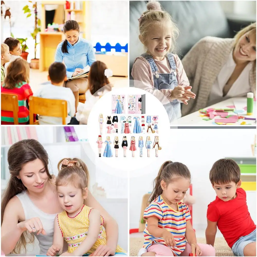 Magnetic Paper Dolls Creative Funny People Clothes Dress Up Dolls Child Pretend Play Toys Puzzles Game For Girls Kids Boys 22 Magnetic Paper Dolls Creative Funny People Clothes Dress Up Dolls Child Pretend Play Toys Puzzles Game For Girls Kids Boys