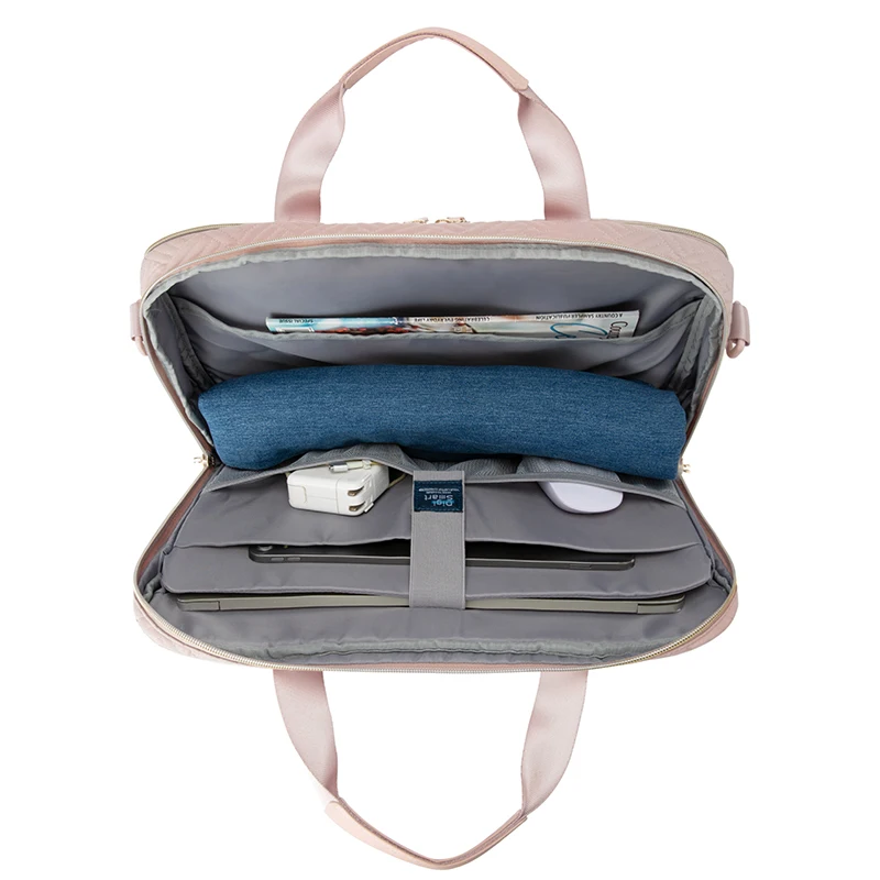 Bolsa do Portátil Case Bagsmart 13.3 14 15.6 Polegada Anti-queda Notebook Bolsa para Macbook ar Pro 13 15 Computador Bolsa de Ombro Maleta - Imagem 2