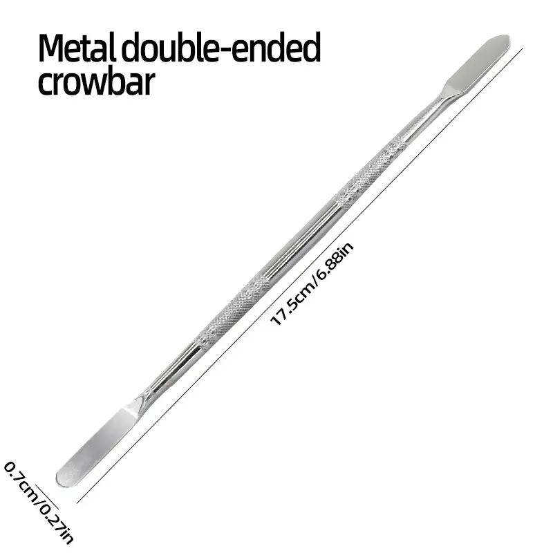 Double-Ended Stainless Steel Metal Spudger Pry Bar - Electronics Opening Repair Tool image 7