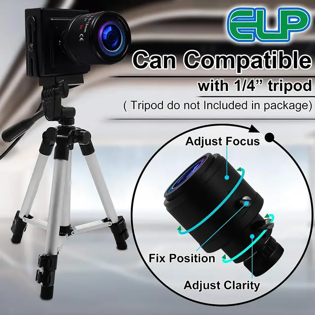 ELP 1MP 720P 30FPS NT99141 Sensor Webcam USB 2.8-12mm