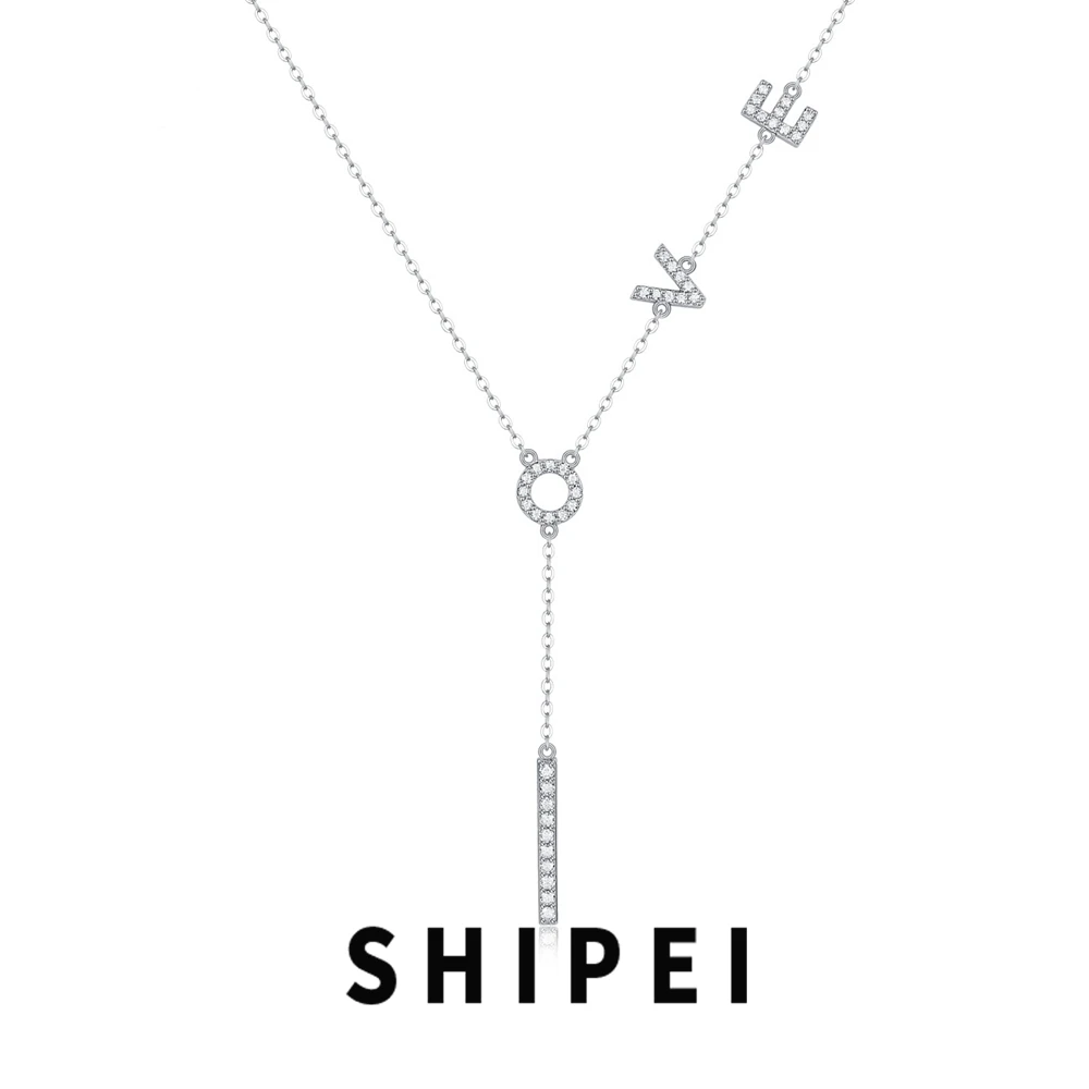 

SHIPEI D Moissanite Diamond Gemstone Wedding Fine Jewelry Fashion Gift 100% 925 Sterling Silver Women Necklace Pendant Wholesale