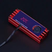 M.2 SSD Heatsink Turbo Cooling Fan Silent Thermal Conductor OLED Temperature Display Computer Cooling Equipment Accessories - Image 2