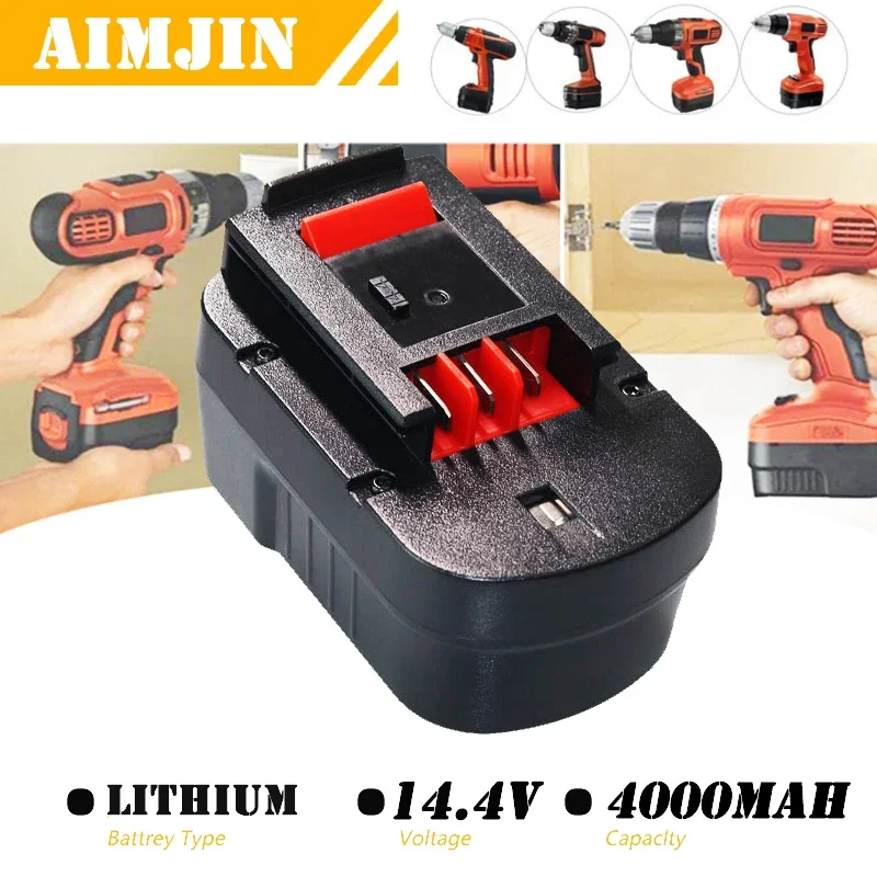 

14.4V HPB14 for Black and Decker 4000mAh Ni-Mh Replacement Batteries for Firestorm FSB14 FS140BX 499936-34