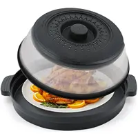 Couvercle anti-éclaboussures pour micro-ondes, pliable, multifonction, protection pliable, Gadget de cuisine, passoire pour repas, plateau de cuisson à la vapeur 1