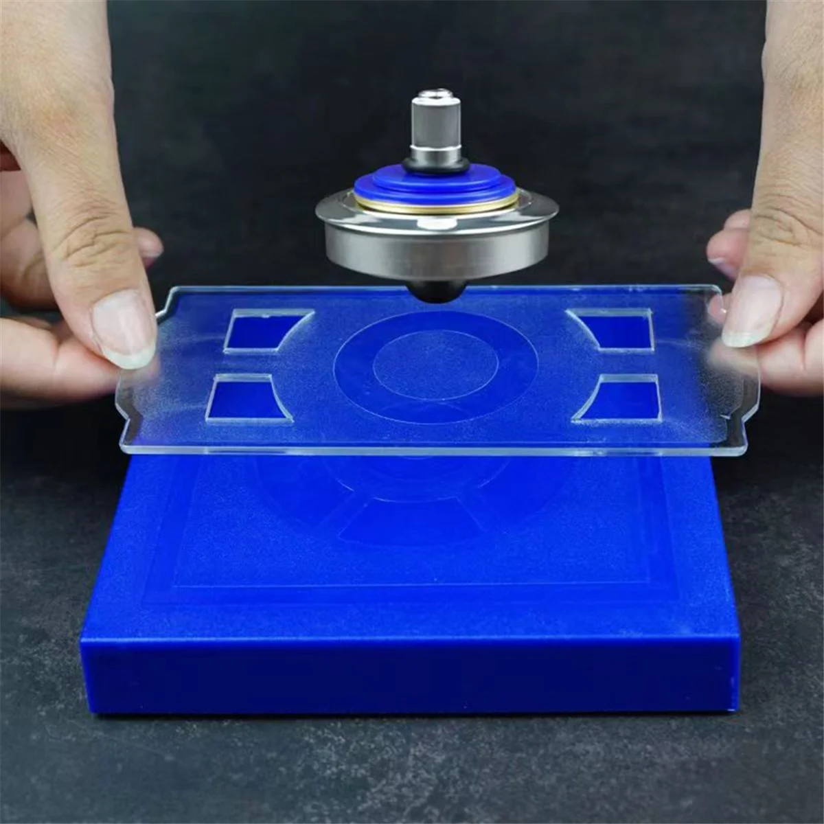 Magic UFO Levitation Magnetic Floating Spinning Top Desktop Decompression Rotating Gyroscope Antistress Fidget Toys 4