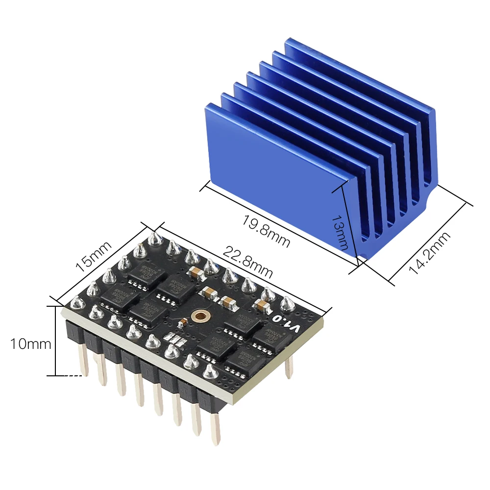 FYSETC QHV5160 Stepper Step Stick SPI Silent 60V Motor Driver High Power 3D Printer Parts head printer epson