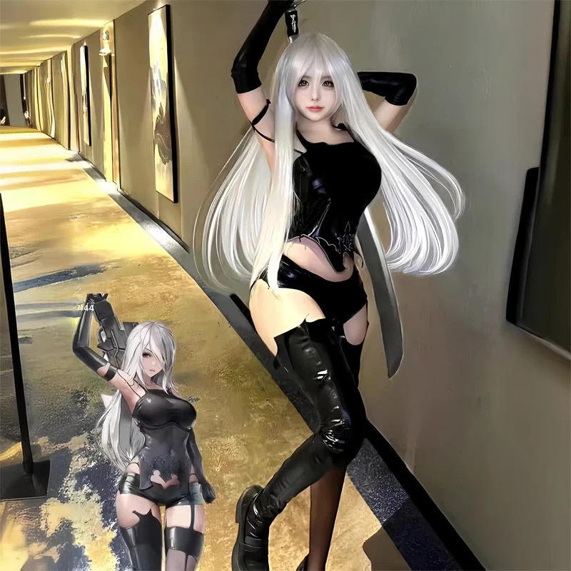 NieR: Automata-Inspired A2 Leather Vest Costume for Women (Unofficial)