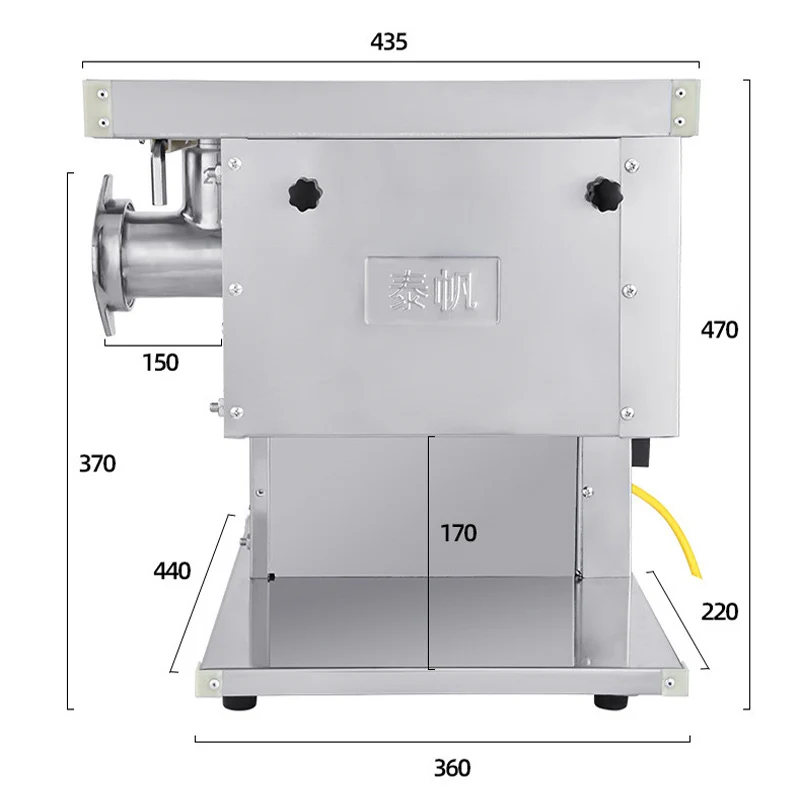 Electric Meat Cutting Mincing Dual-Purpose Commercial Meat Processing Machine Pork Lamb Beef Grinder Slicer 2