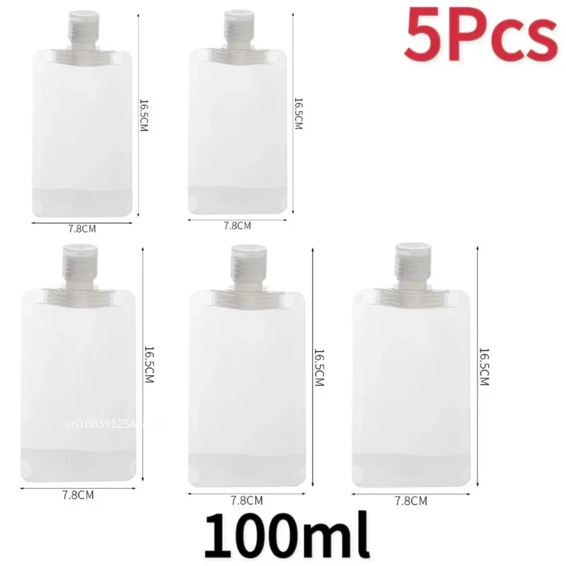 Travel-Friendly Refillable Cosmetic and Shampoo Bags - 30/50/100ml