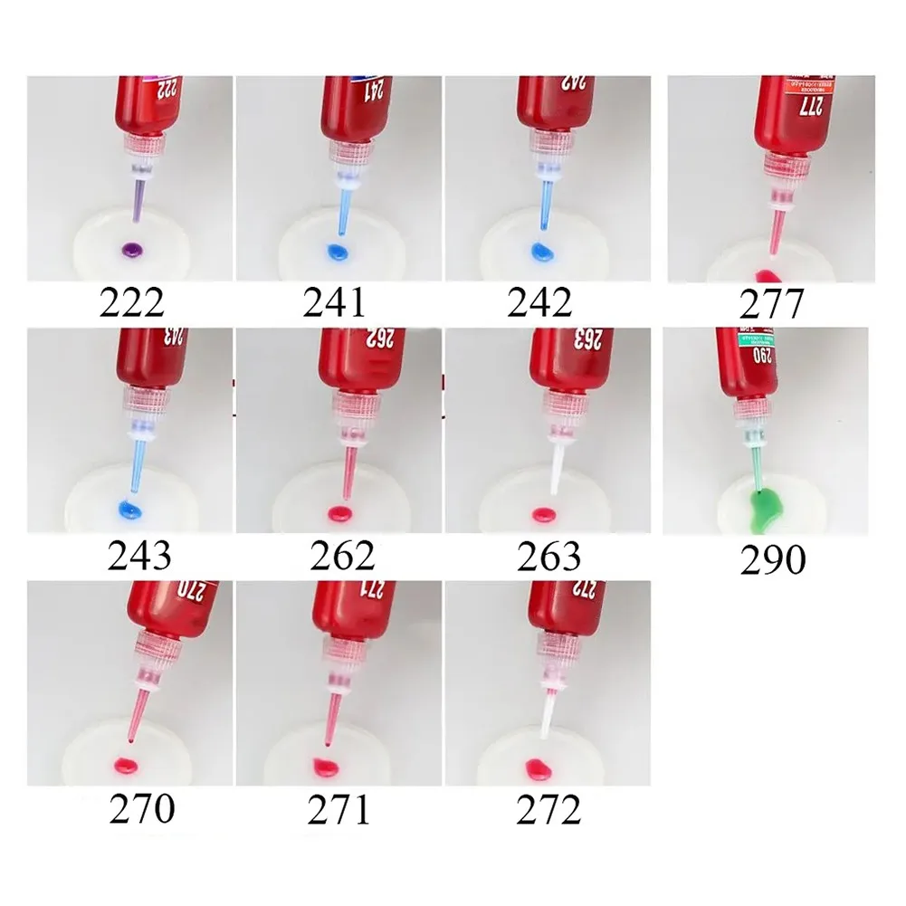 50ml High Strength Threadlocker Metal Adhesive Sealing Anaerobic Glue Adhesive 272 For Permanent Locking Of Threads Below M40.