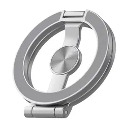 MagSafe Dual - Sided Magnetic Phone Ring Holder - Portable Folding Stand & Grip Accessory (Type 4 Sliver)
