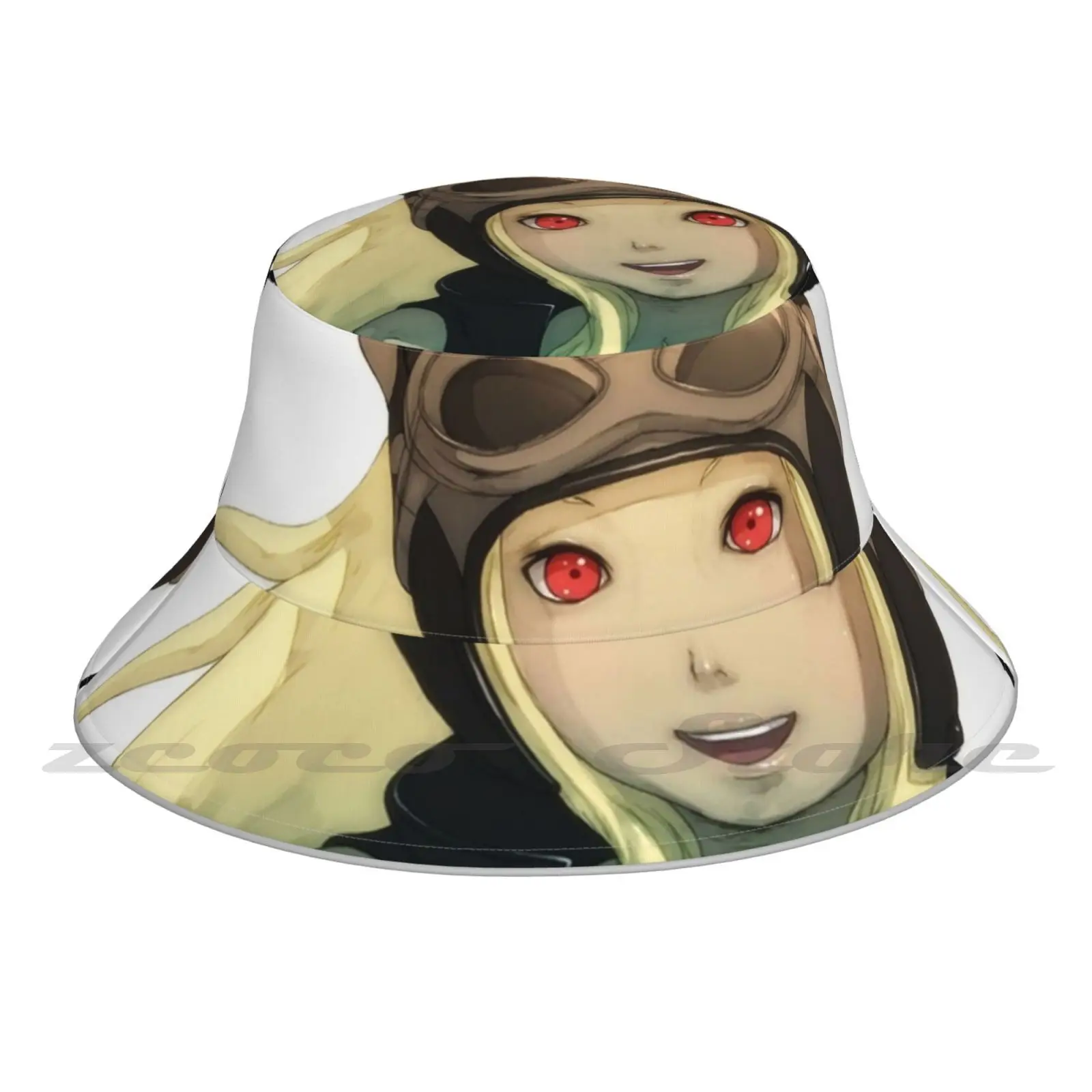 

Gravity Rush-Kat Smile Portrait Bucket Hat Outdoor Sports Breathable Present Fashion Cap Gravity Rush Gravity Rush 2 4 Vita