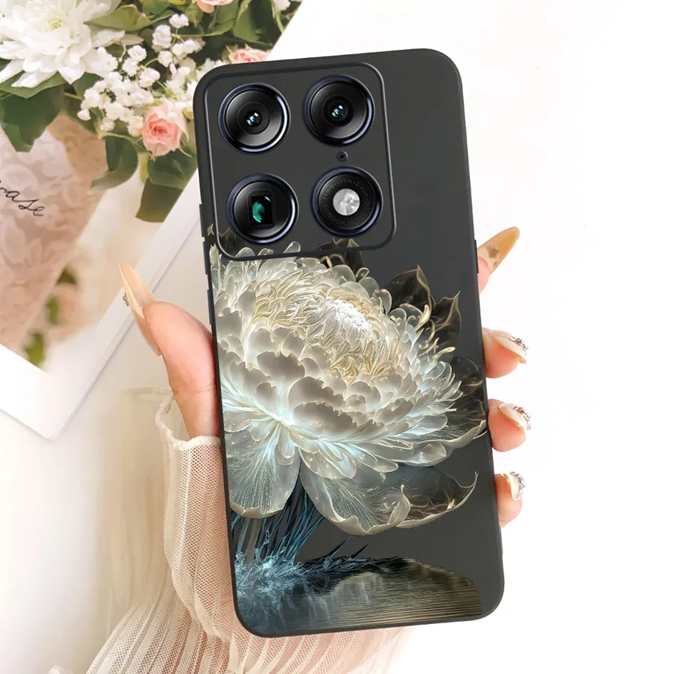 Floral Marble Soft Silicone Protective Case